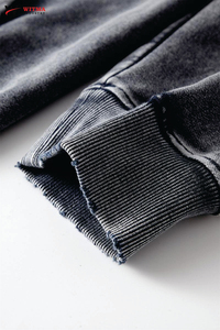 OEM venta al por mayor Acidwash pulóver sudaderas con capucha diseño personalizado con peso pesado 100% algodón hombres Acidwash sudaderas con capucha y sudaderas - Product Image 4