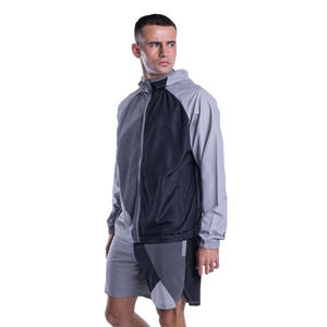 Top Selling Customized Men's Winter Waterproof Hooded Windbreaker Jackets <b>Canvas</b> Fabric with Contrast <b>Colour</b> Raglan Sleeves - Product Image 1