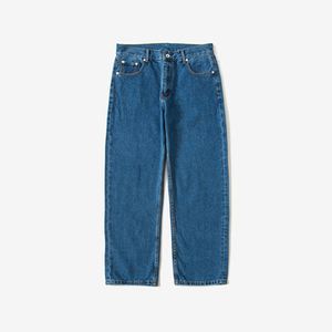 Venta al por mayor otoño nuevo estilo personalizado pantalón Street Trend Retro lavado suelto pierna recta lavado pantalones casuales de mezclilla para hombres - Product Image 5