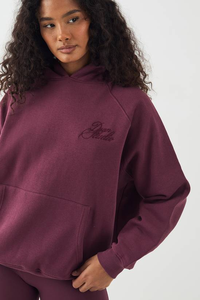 Sweat-shirts à capuche pour femmes 100% coton 340gsm surdimensionnés épais personnalisables avec logo sur le devant - Product Image 6