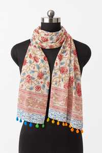 Classic Cotton Stole for Women Smooth Finish Lightweight <b>Wrap</b> for All Occasions for Best Price - Product Image 5