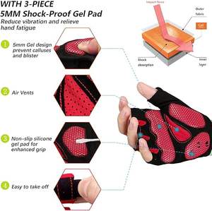 Guantes de Gimnasio de Neopreno para Levantamiento de Pesas, Guantes Deportivos con Logotipo Personalizado, Precio al por Mayor con MOQ Bajo - Product Image 2