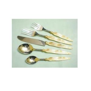 Stainless Steel Cutlery Set Unique Metal Cutlery Set With Figure Eight Shape Knot Handmade Handle restaurant flatware - Product Image 6