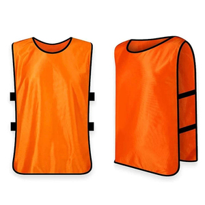 Breathable Polyester Orange <b>Training</b> Vest Unisex Adult Sleeveless Crew Neck Sports <b>Bibs</b> For Soccer Football Soccer <b>Training</b> <b>Bibs</b> - Product Image 1