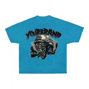 T-shirt 100 % coton pour femme, coupe oversize, 220 GSM, coton premium doux et respirant, bleu roi, prêt pour impression personnalisée et broderie - Product Image 3