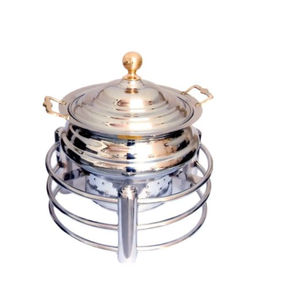 Accessoires pour hôtels Chaffing Dish Présentoir pour buffet de taille personnalisée Chaffing dish en métal en acier inoxydable de haute qualité - Product Image 1