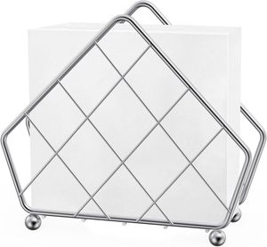 Porte-serviettes en acier inoxydable au design haut de gamme pour table à manger, cuisine ou café, organisateur de mouchoirs de table élégant et durable - Product Image 4