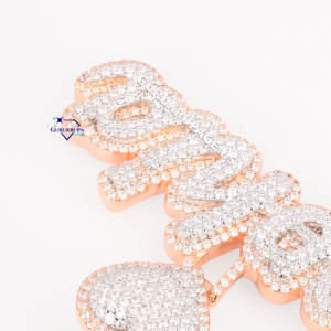 Colgante de lujo personalizado para hombre, prueba de diamantes aprobada, colgantes de Hip Hop VVS de diamante cultivado en laboratorio de plata 925 - Product Image 4