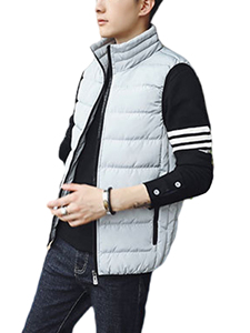 Customizable Men's Winter Puffer <b>Vest</b> with Reversible Zipper Breathable Casual Outerwear Low MOQ <b>Heated</b> <b>Heated</b> Waistcoat - Product Image 6