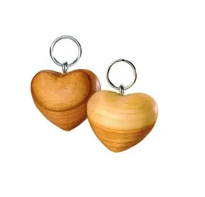 Mango Holz Schlüssel bund Großhandel Custom Shape Plain Zubehör Logo New Design Handwerk Holz schlüssel ring