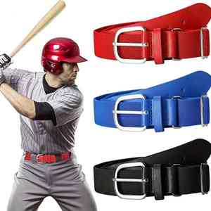 Ceinture de pantalon de baseball complète pour vêtements d'équipe Ceinture de softball en polyester élastique de haute qualité Tailles pour jeunes et adultes Ceintures uniformes multicolores - Product Image 6