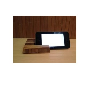 Support mobile traditionnel en bois fait à la main support mobile en bois de style élégant à l'aspect classique - Product Image 3