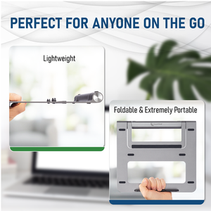 แท่นวางแล็ปท็อปแบบพกพา 6-in-1 USB-C พร้อมพอร์ต USB, HDMI, LAN Ethernet, ช่องอ่านการ์ด SD, ช่องอ่านการ์ด MicroSD - Product Image 4