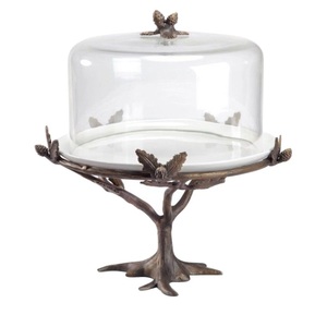 Nouveau Design élégant forme ronde finition naturelle support à gâteau en bois plateau fête de mariage dessus de Table support à gâteau décoratif - Product Image 4