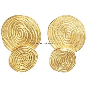 Top Quality Aluminum Casted High Grade Gold Plated Fancy Stylish Designer Table Centerpiece Coasters Mats And <b>Pads</b> From India - Product Image 1