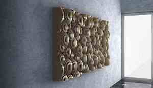 Pièce murale en bois paramétrique 3D de designer Art déco Tête de lit faite à la main pour la décoration d'anniversaire et de mariage - Product Image 3