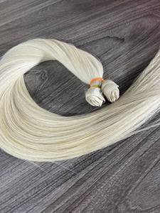 Artículo caliente 2024 Genius Weft Hair Extension 50 cm Platinum Color 100% Virgin Cabellos vietnamitas - Product Image 3