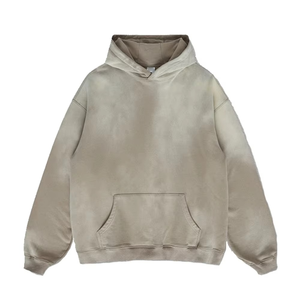 Sudadera con Capucha de Estilo Vintage, Lavado Ácido, para Hombre, Invierno, Forro Polar Grueso, 100% Algodón, Casual, Transpirable, Ecológica, Colores Personalizados - Product Image 4