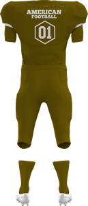 Custom Made Full Set of Breathable Tackle Twill Sublimated American <b>Football</b> Jerseys Plus Size Players' Short Sleeves Uniforms - Product Image 3