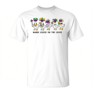 Maglietta Promozionale Mardi Gras Louisiana 2026: Mardi Goose on the Loose - Product Image 3