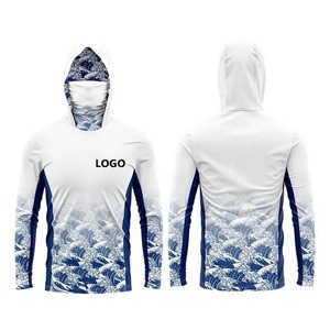 Vêtements et accessoires à séchage rapide avec logo personnalisé, marque OEM, sweat-shirt de pêche avec col, chemise de pêche en polyester, vêtements de pêche - Product Image 6