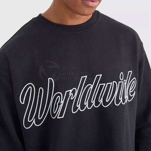 Sudadera Bordada Personalizada de Primera Calidad a Precio de Mayoreo, Último Estilo, Ropa Casual, Color Negro - Product Image 3