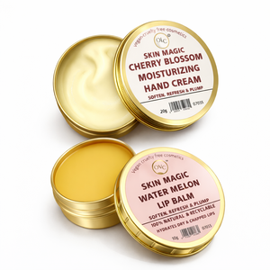 Baume à lèvres hydratant naturel et crème pour les mains à la fleur de cerisier pour les lèvres sèches et gercées - Product Image 3