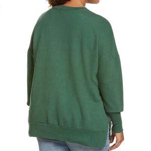 Sudadera con estampado de ballenas y tiburones para mujer, sudadera cálida de lana para invierno, jersey holgado con cuello redondo, ropa básica deportiva para mujer - Product Image 6