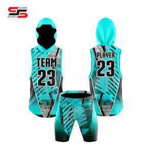 Camisetas de Compresión con Capucha Personalizadas de Fútbol 7v7 para Adultos, Talla Grande, Transpirables, de Secado Rápido, Uniformes de Equipo de Verano - Product Image 1