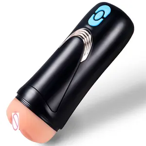 Masturbation masculine vibrante en stock disponible Machines sexuelles Jouets pour hommes Masturbateur érotique Coupe réaliste Vagin Pocket Puss