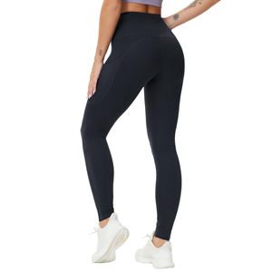 Fitness Pants Yoga <b>Leggings</b> for Women <b>High</b> <b>Waist</b> Elastic Solid Color Unique Design Best Quality Women <b>Leggings</b> Workout Yoga Pant - Product Image 2