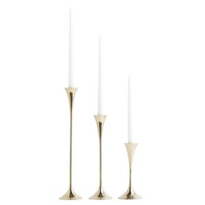 Candelabros de Metal Dorado de la Mejor Calidad Directo de Fábrica, Juego Clásico de 3 Candelabros para Decoración de Bodas y Hogar - Product Image 1