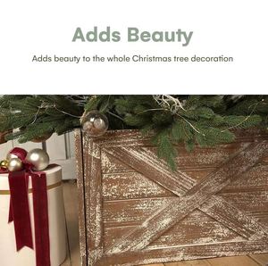 New custom wood <b>tree</b> collar <b>Christmas</b> decoration high quality <b>tree</b> <b>stand</b> classy inspired decor for home new year Xmas party - Product Image 6