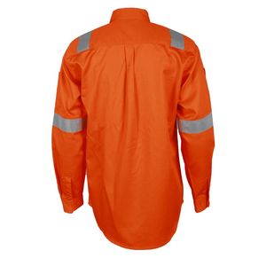 Camisetas <span class=keywords><strong>de</strong></span> Alta Visibilidad Naranja, Manga Larga, Reflectantes, Tipo Polo, Resistentes al Fuego, <span class=keywords><strong>Ropa</strong></span> <span class=keywords><strong>de</strong></span> Trabajo FR para Construcción - Product Image 2