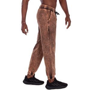 กางเกงจ็อกเกอร์ผ้าฝ้ายฟลีซทรงลำลองเอวกลาง ดีไซน์ล่าสุดปี 2025 ผ่านการฟอกสี คุณภาพสูงสำหรับผู้ชายใส่ในฤดูหนาว - Product Image 2