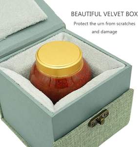 Urna Decorativa Metálica Pequeña de Calidad Increíble para Cenizas Humanas o de Mascotas, Recuerdos de Cremación, Urnas Pequeñas para Cenizas, Suministros Indios al por Mayor - Product Image 2