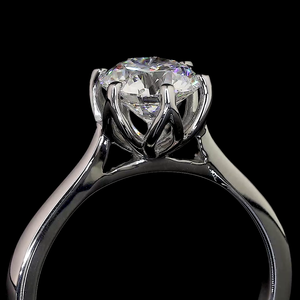 Anillo de diamante redondo de 3 quilates certificado IGI elegante Ajuste de oro de 14K/18K joyería Premium - Product Image 4