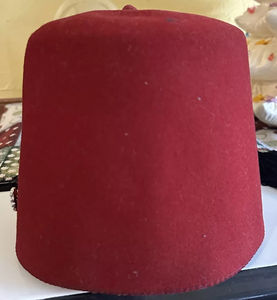 Vintage Shriners Masonic Fez Hat con borla Freemasons Masonic Hat - Product Image 4