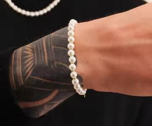 Bracelet Perl élégant pour hommes et femmes Bijoux en perles de pierre naturelle de luxe élégant Caractéristique étanche - Product Image 4