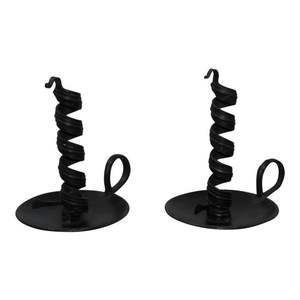 Candelero de lujo para decoración del hogar indio moderno, linterna de aluminio fundido en bruto orgánico, recubierto de polvo negro de alta calidad - Product Image 3