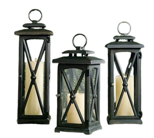 Farol de Vela de Metal y Vidrio de Diseño Moderno, Único y Elegante, Nuevo Diseño, Decoración para el Hogar y Navidad - Product Image 6