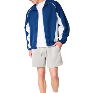 Veste coupe-vent d'extérieur imperméable pour homme personnalisée 2025, 100% polyester, design vintage à blocs de couleur avec fermeture éclair - Product Image 5