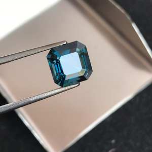 พลอยโทแพซเจียระไนทรงสี่เหลี่ยมพลอยเทียมสีฟ้าธรรมชาติส่งตรงจากโรงงานสั่งซื้อขั้นต่ำ100ชิ้น - Product Image 6