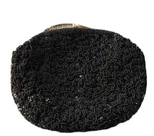 Monedero clásico con cuentas, bolso de maquillaje con cuentas de perlas y diamantes, regalo de boda o fiesta para ella - Product Image 4