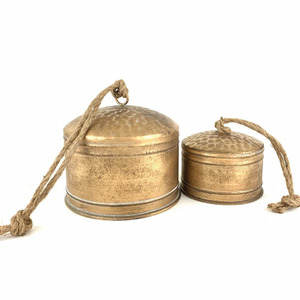 Campanas de Navidad a la venta a granel en varios tamaños para colgar campanas de latón decoración cuerdas y corona campanas colgantes - Product Image 2