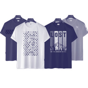 Haute qualité surdimensionné 100% coton biologique plaine t-shirts pour hommes broderie personnalisée impression logo Polyester grande taille hommes T-shirt - Product Image 2