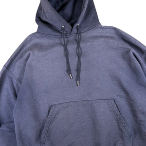 Sun Faded Washed Dark Grey Hoodie Heavy Cotton Sudadera con capucha de gran tamaño Streetwear Hombres Mujeres Loose Fit Plain Pullover Hoodie - Product Image 2