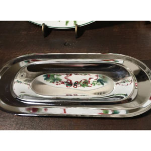 Récipient à beurre en acier inoxydable fromage au beurre plat de service maison hôtel restaurant fournisseurs plats d'affichage - Product Image 4