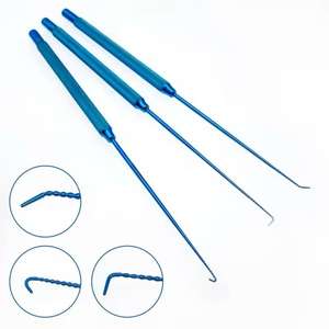 Juego de microganchos oftálmicos de titanio al por mayor, instrumento de cirugía ocular, herramientas de microgancho quirúrgico, instrumentos oculares de titanio reutilizables - Product Image 3