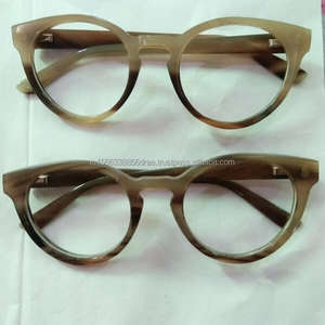 Corne de buffle faite à la main hommes montures de lunettes optiques corne de buffle concepteur personnalisé Agate Logo lunettes de soleil en corne de buffle - Product Image 4